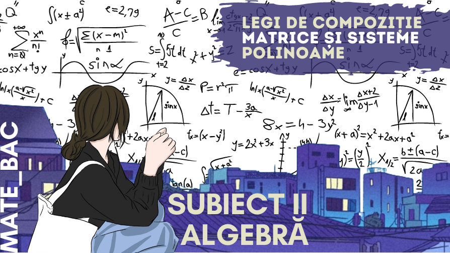 MODUL DE BACALAUREAT – MATEMATICĂ – SUBIECTUL II: LEGI – MATRICE -POLINOAME